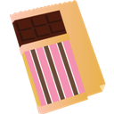 pink chocolate bar icon